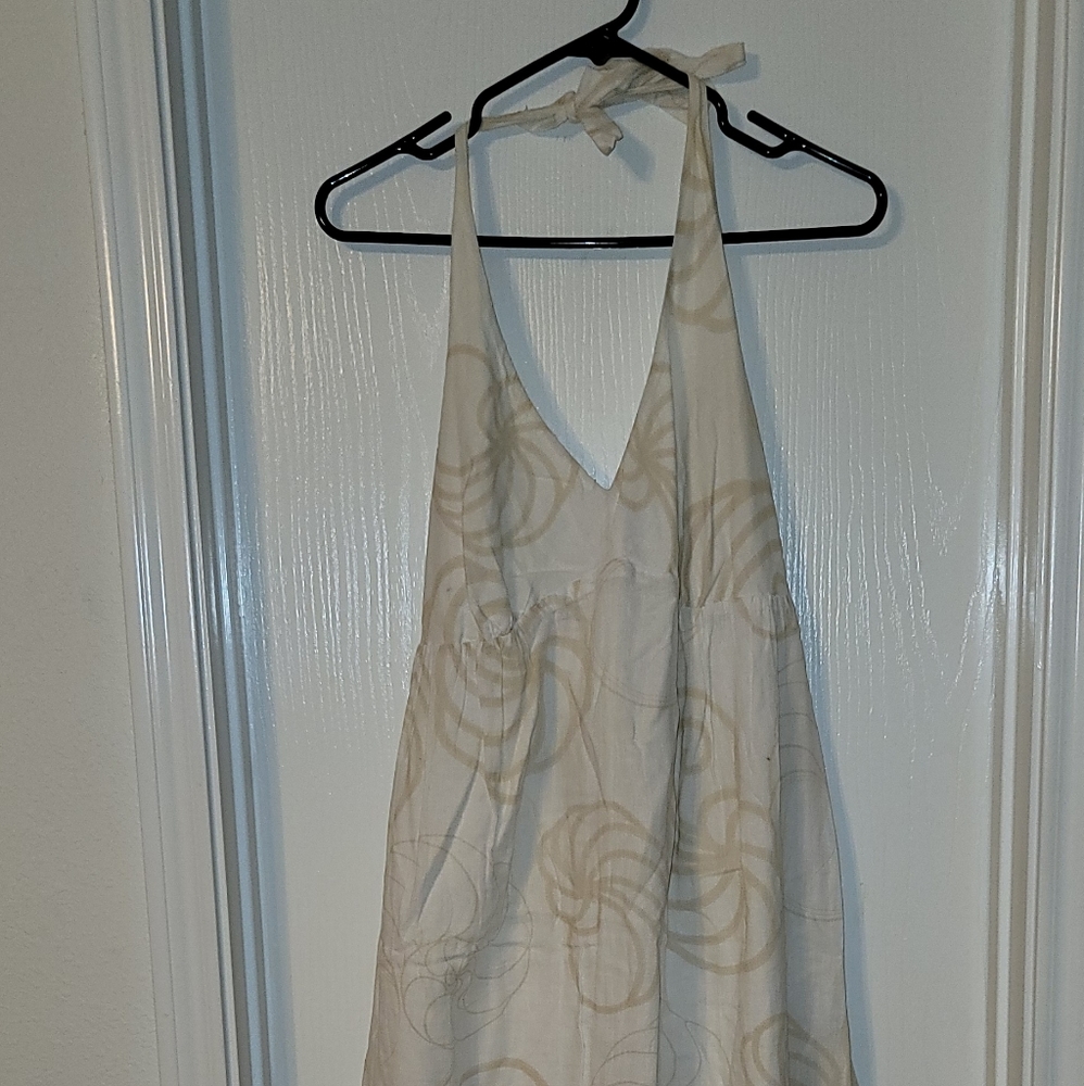 Halter neck maxi dress